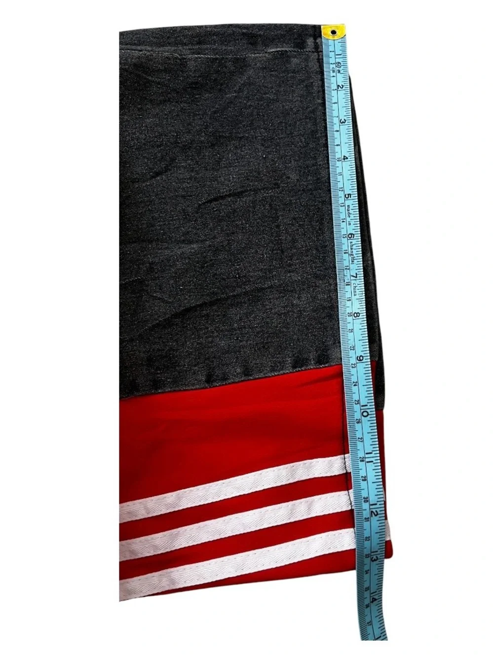 Men Black Sweatpants with Red Side Stripes - Picture 10 of 10